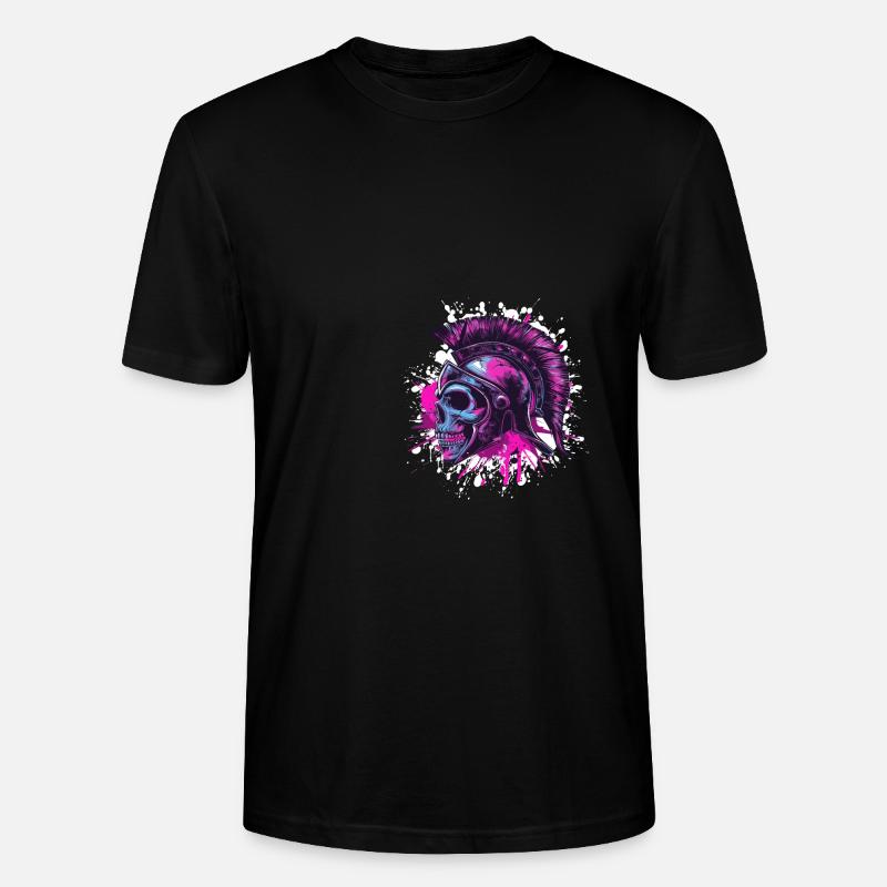Casque Spartan Skull Spartan - T-shirt bio CRAFTER Stanley Stella Unisexe - noir