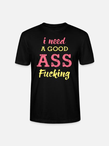 Anal sex funny saying shirt sayings - Stanley/Stella CRAFTER Unisex Organic T-Shirt - black