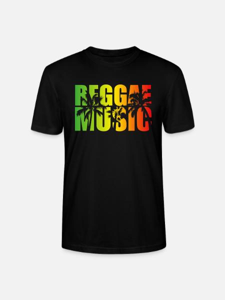 Reggae Music Rasta - Stanley/Stella CRAFTER Unisex Organic T-Shirt - black