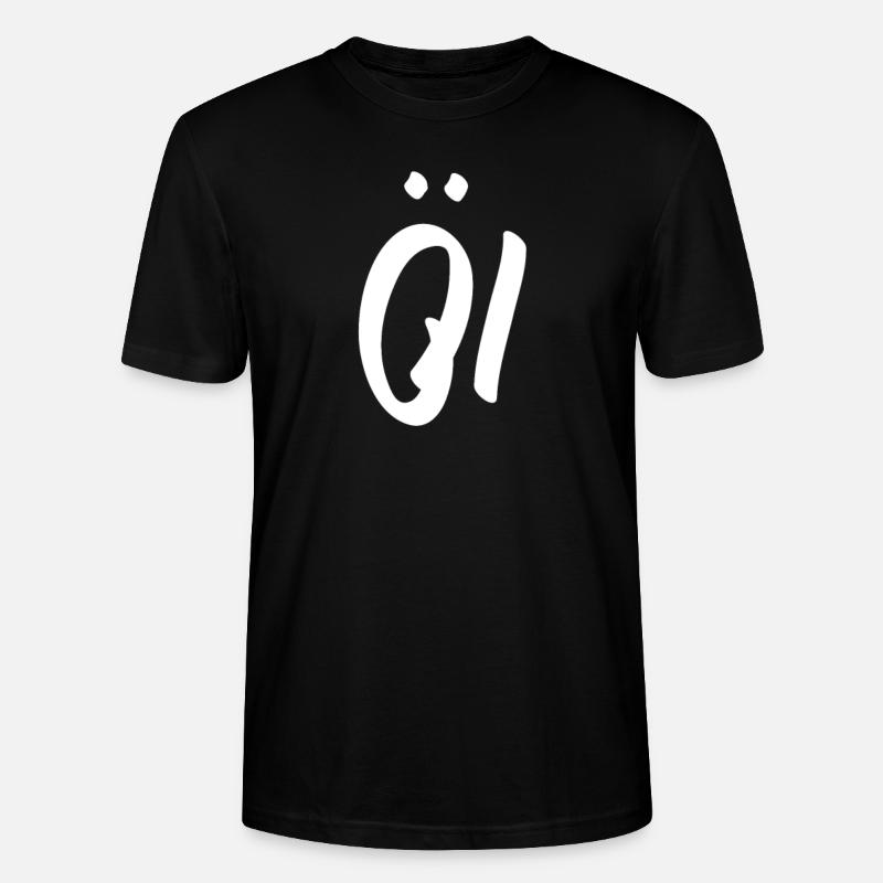 Öl - Stanley/Stella Unisex Bio-T-Shirt CRAFTER - Schwarz