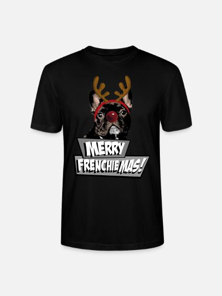 AD Merry FrenchieMas! - Stanley/Stella CRAFTER Unisex Organic T-Shirt - black