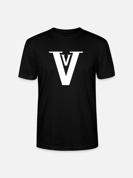 V - Stanley/Stella CRAFTER Unisex Organic T-Shirt - black