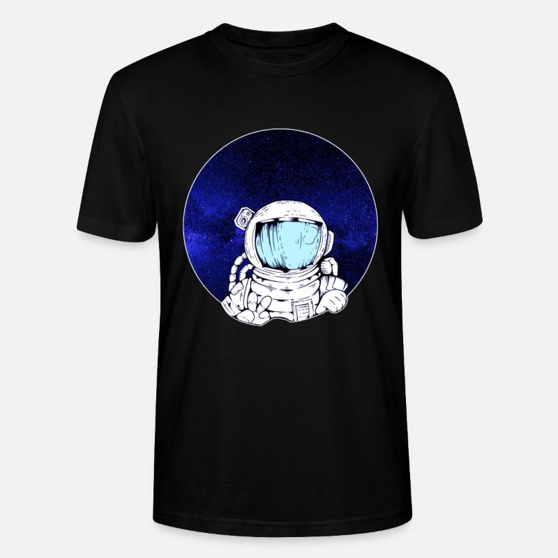 Cadeau enfant astronaute dans l'espace - T-shirt bio CRAFTER Stanley Stella Unisexe - noir