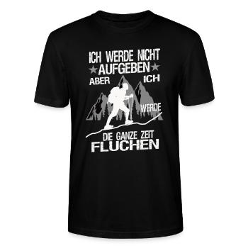Ich werde nicht Aufgeben - Stanley/Stella Unisex Bio-T-Shirt CRAFTER - Schwarz - Vorne - Alina (178cm) & Michal (187cm)