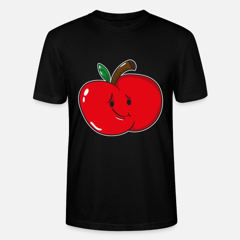Apple fruit fruit - Stanley/Stella CRAFTER Unisex Organic T-Shirt - black