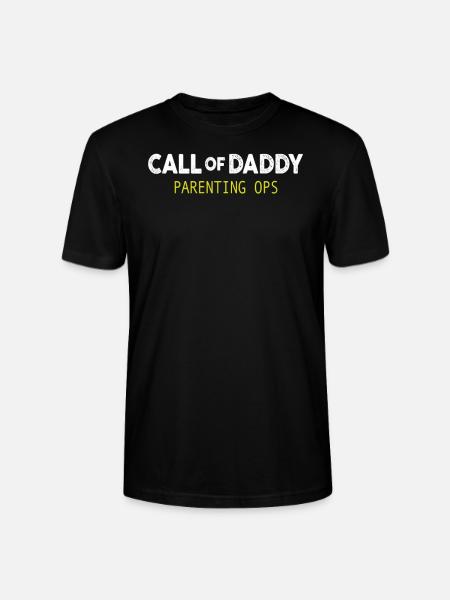 Call of Daddy Parenting Ops - Stanley/Stella CRAFTER Unisex Organic T-Shirt - black