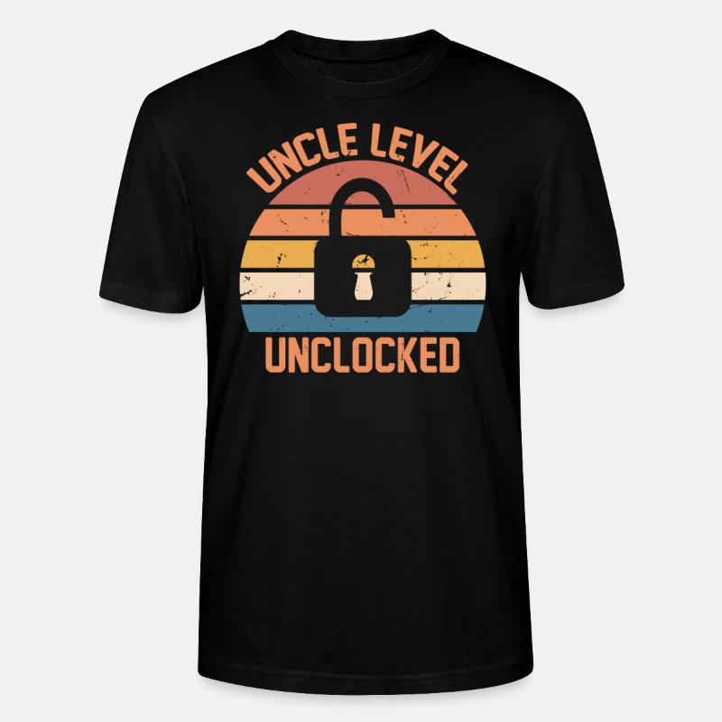 Onkel Level Unclocked - Stanley/Stella Unisex Bio-T-Shirt CRAFTER - Schwarz