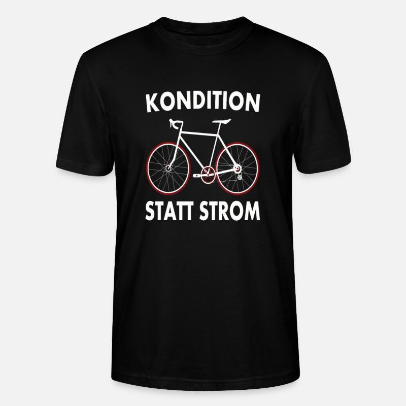 Kondition statt Strom - Stanley/Stella Unisex Bio-T-Shirt CRAFTER - Schwarz