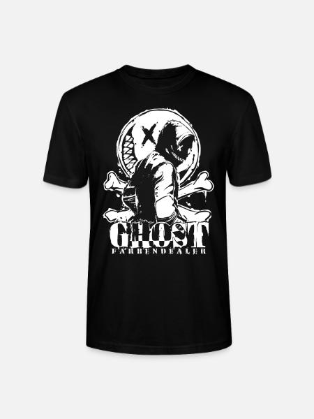Ghostman white - Stanley/Stella CRAFTER Unisex Organic T-Shirt - black