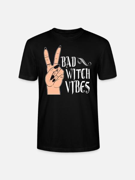 Bad Witch Vibes - Stanley/Stella CRAFTER Unisex Organic T-Shirt - black