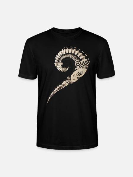 Polynesian hook ribs - Stanley/Stella CRAFTER Unisex Organic T-Shirt - black