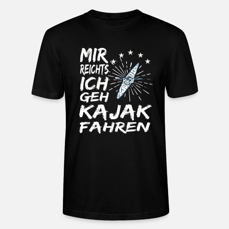 Kajak Geschenk - Stanley/Stella Unisex Bio-T-Shirt CRAFTER - Schwarz