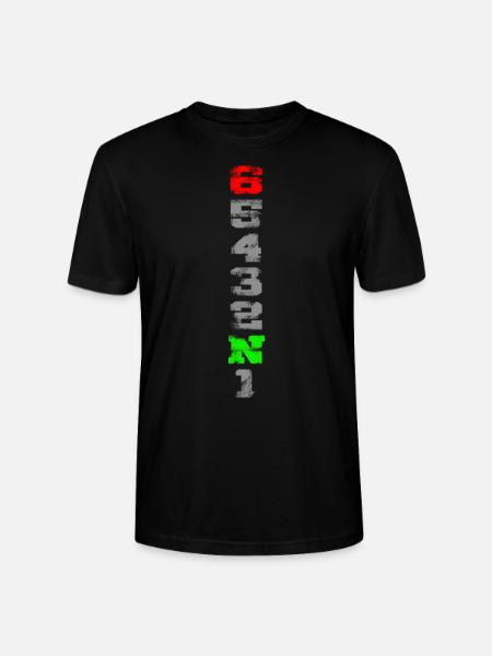 1N23456 used look - Stanley/Stella CRAFTER Unisex Organic T-Shirt - black