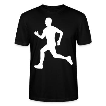 Gym Sport Kraftsport - Stanley/Stella CRAFTER Unisex Organic T-Shirt - black - Front - Alina (178cm) & Michal (187cm)
