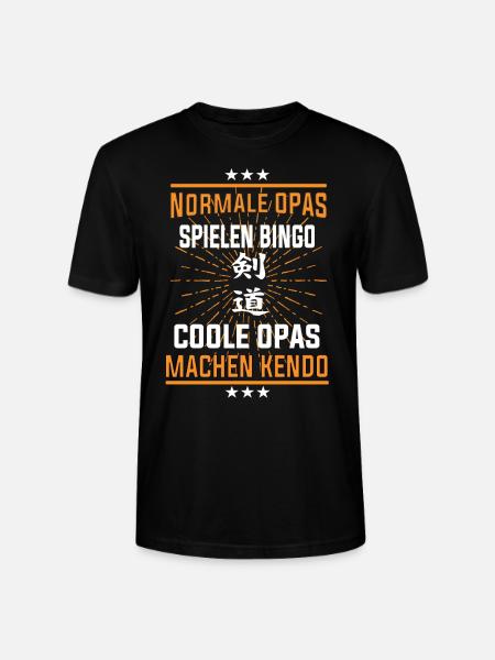Coole Opas machen Kendo - Stanley/Stella Unisex Bio-T-Shirt CRAFTER - Schwarz