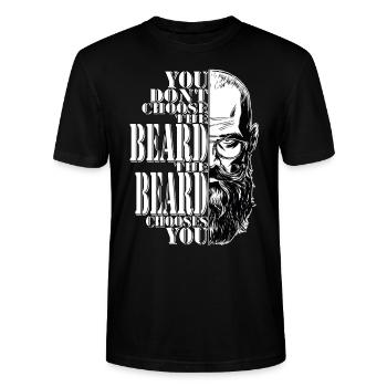 Bart Geschenkidee für Männer mit 3 Tage Bart - Stanley/Stella Unisex Bio-T-Shirt CRAFTER - Schwarz - Vorne - Alina (178cm) & Michal (187cm)