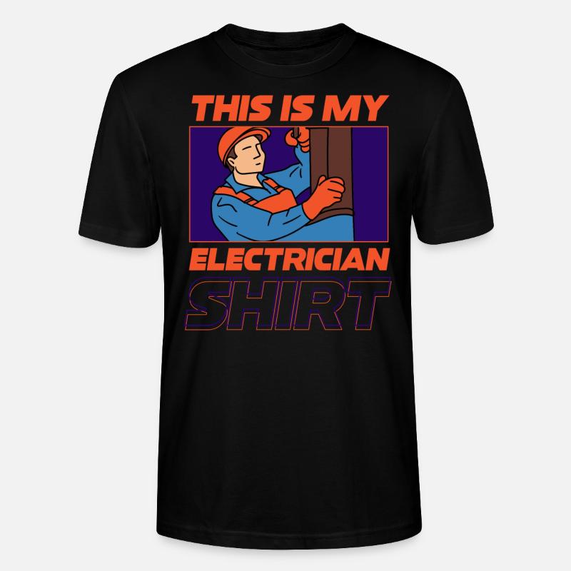 Elektriker Hobby Elektroarbeiter Handwerker - Stanley/Stella Unisex Bio-T-Shirt CRAFTER - Schwarz