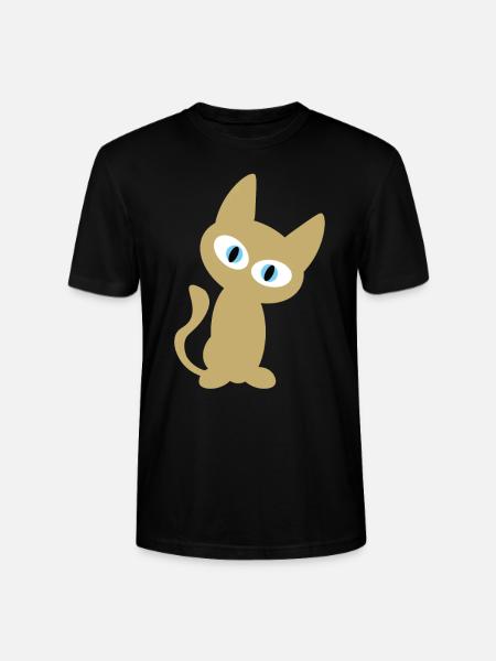 Golden Cats T-Shirt - Stanley/Stella CRAFTER Unisex Organic T-Shirt - black