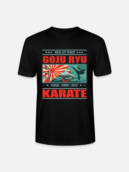 cool Goju Ryu Karate - Japan Design - Stanley Stella CRAFTER unisex økologisk-T-shirt - sort