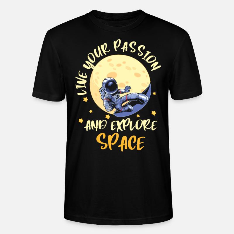 Navette spatiale Weightless Star Planet - T-shirt bio CRAFTER Stanley Stella Unisexe - noir