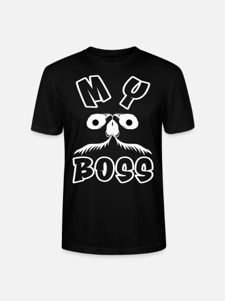 MY BOSS - Stanley/Stella CRAFTER Unisex Organic T-Shirt - black
