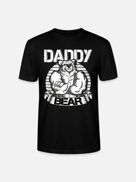 Daddy Bear - Stanley/Stella CRAFTER Unisex Organic T-Shirt - black