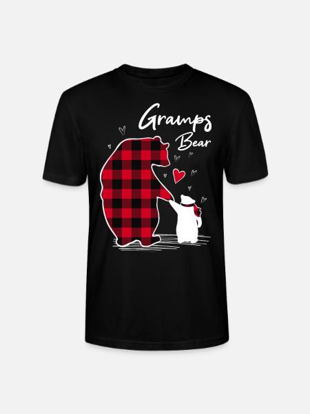 Gramps Bear - Stanley/Stella CRAFTER Unisex Organic T-Shirt - black