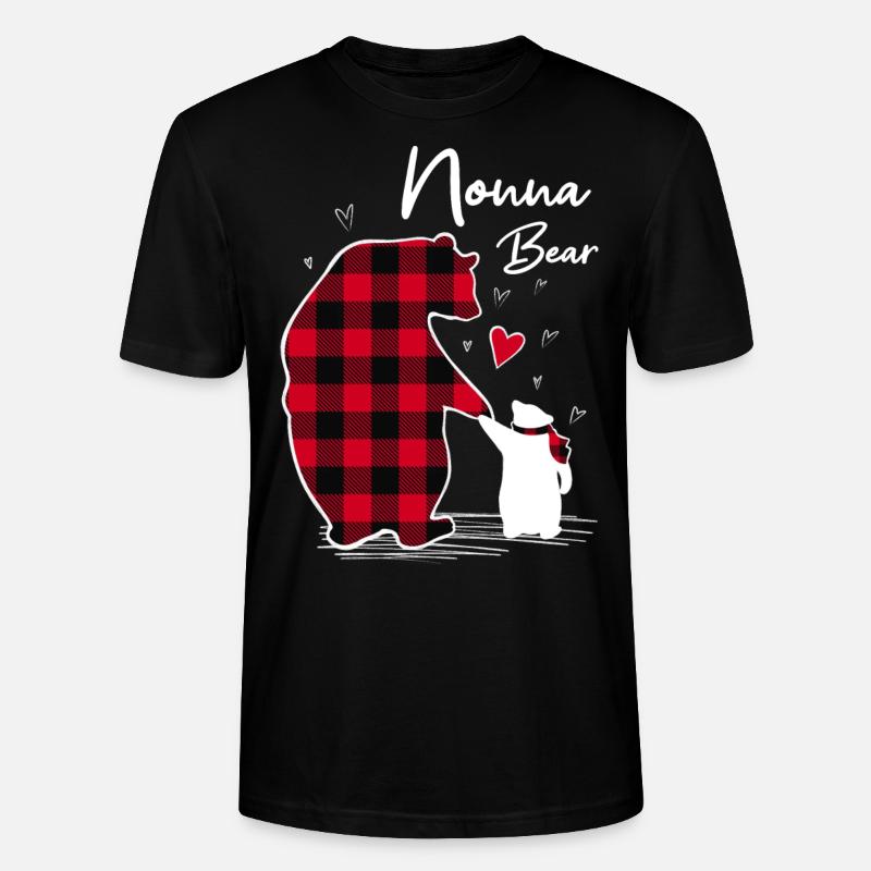 Nonna Bear - Stanley/Stella Unisex Bio-T-Shirt CRAFTER - Schwarz