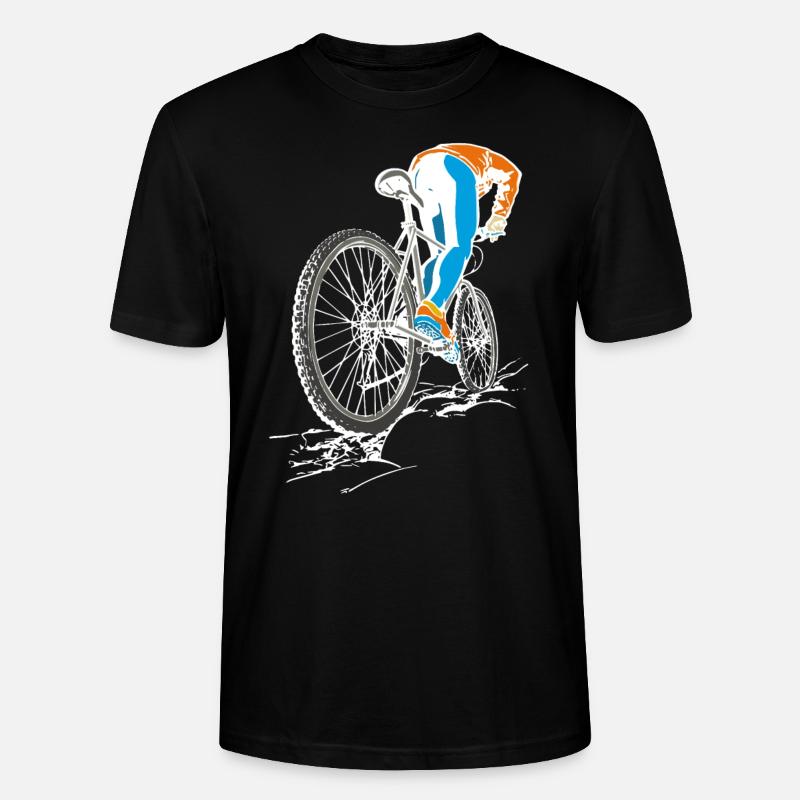 Mountainbiker, - Stanley/Stella Unisex Bio-T-Shirt CRAFTER - Schwarz