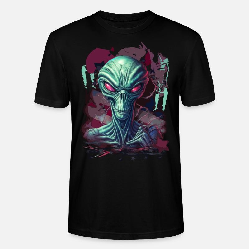 Cooler Alien - Stanley/Stella Unisex Bio-T-Shirt CRAFTER - Schwarz