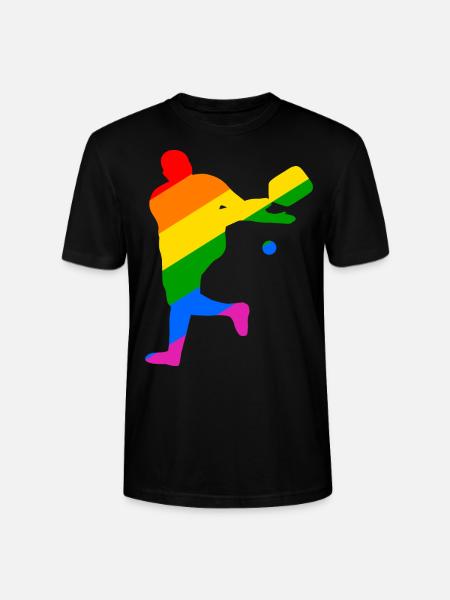 LGBTQIA+ Pickleball - Stanley/Stella CRAFTER Unisex Organic T-Shirt - black