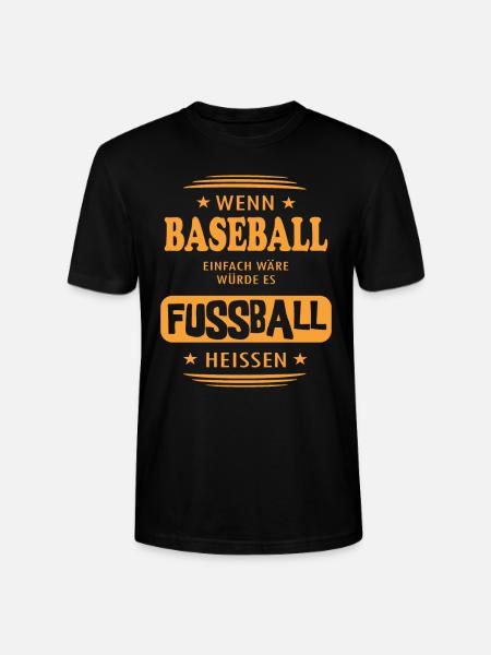 Wenn Baseball einfach wäre - Stanley/Stella Unisex Bio-T-Shirt CRAFTER - Schwarz