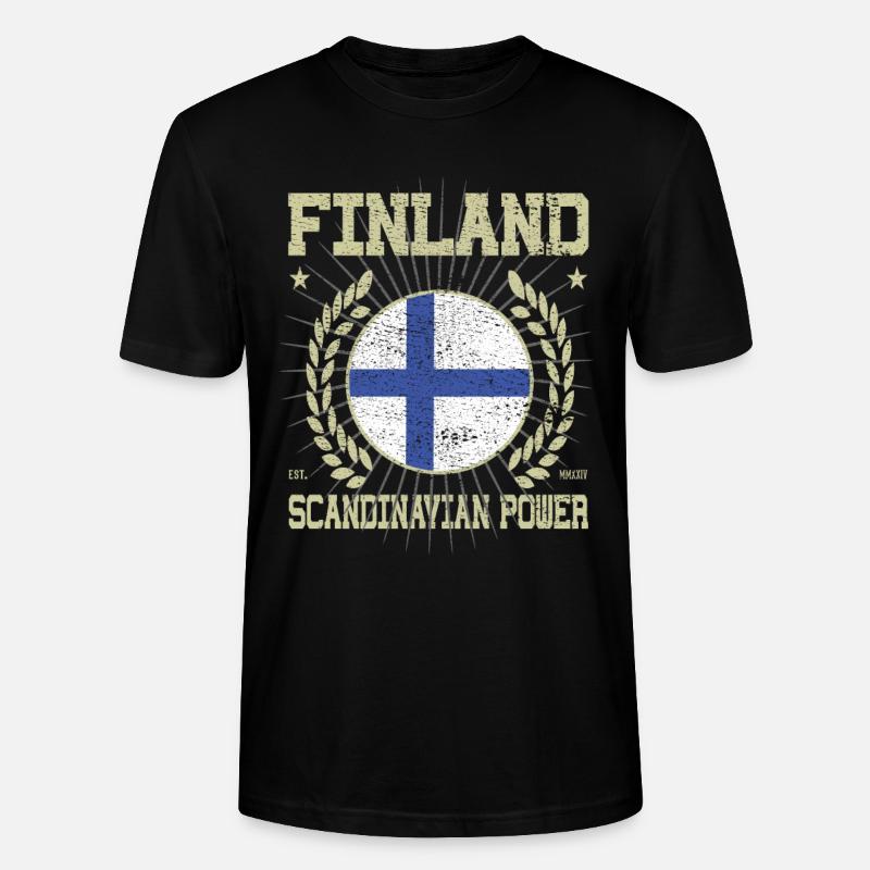 Design finlandais cool - T-shirt bio CRAFTER Stanley Stella Unisexe - noir