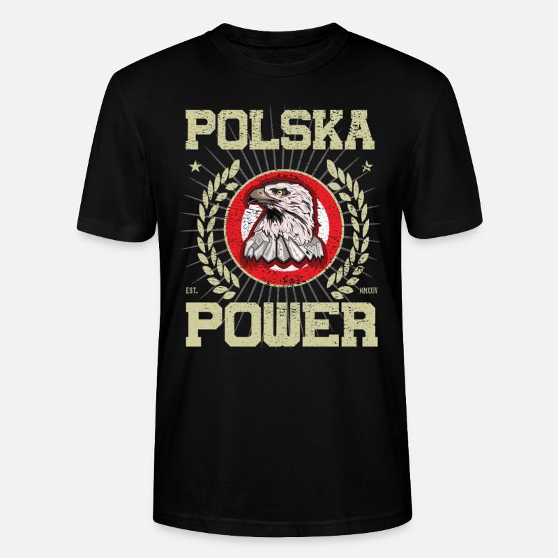 Cooles Polen Design - Stanley/Stella Unisex Bio-T-Shirt CRAFTER - Schwarz