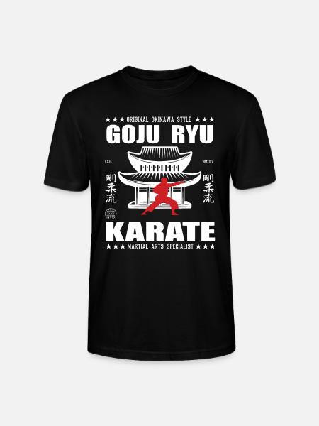 cool Gojo-Ryu kampsport design med kanji - Stanley Stella CRAFTER unisex økologisk-T-shirt - sort