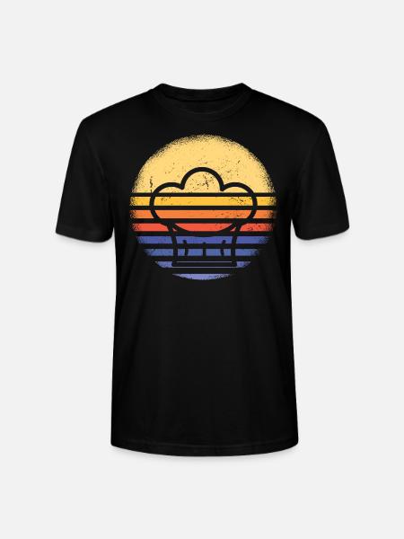 Cook Retro Sunset Cooking - Stanley/Stella Unisex Bio-T-Shirt CRAFTER - Schwarz