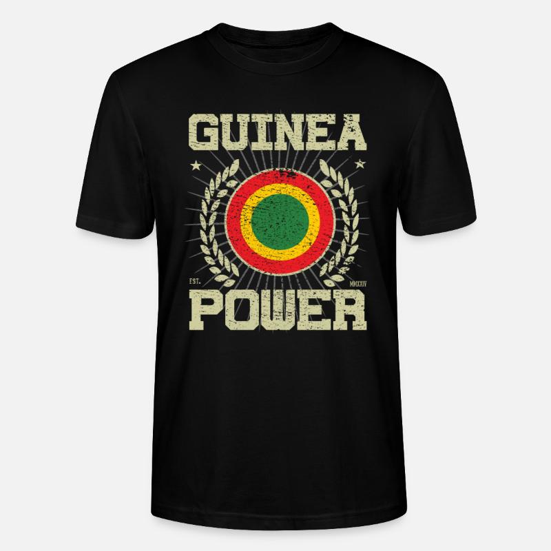 Cooles Guinea Design - Stanley/Stella Unisex Bio-T-Shirt CRAFTER - Schwarz