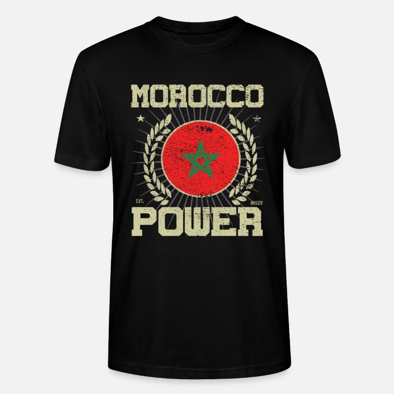 Cool Morocco Design - Stanley/Stella CRAFTER Unisex Organic T-Shirt - black