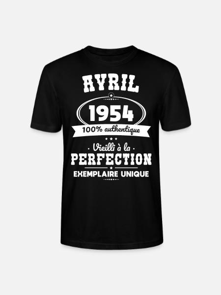 70-jähriges Jubiläum - April 1954 Perfektion - Stanley/Stella Unisex Bio-T-Shirt CRAFTER - Schwarz