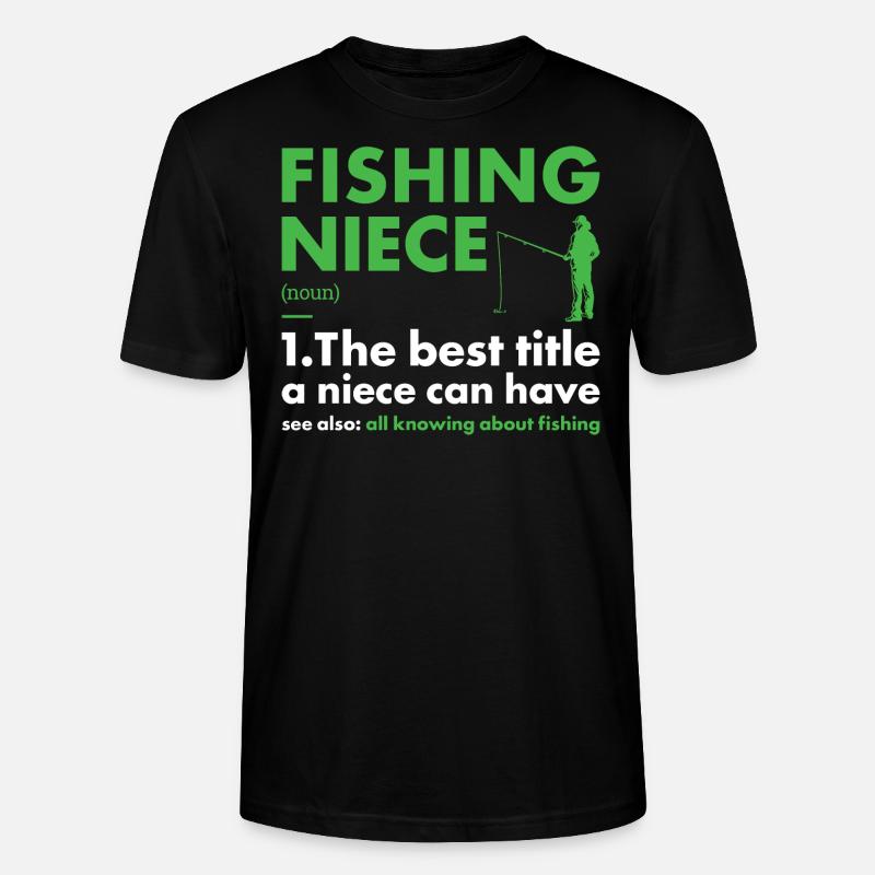 Fisher Niece Définition Pêche - T-shirt bio CRAFTER Stanley Stella Unisexe - noir