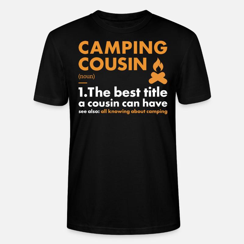 Camper Cousin Definition Camping - Stanley/Stella Unisex Bio-T-Shirt CRAFTER - Schwarz