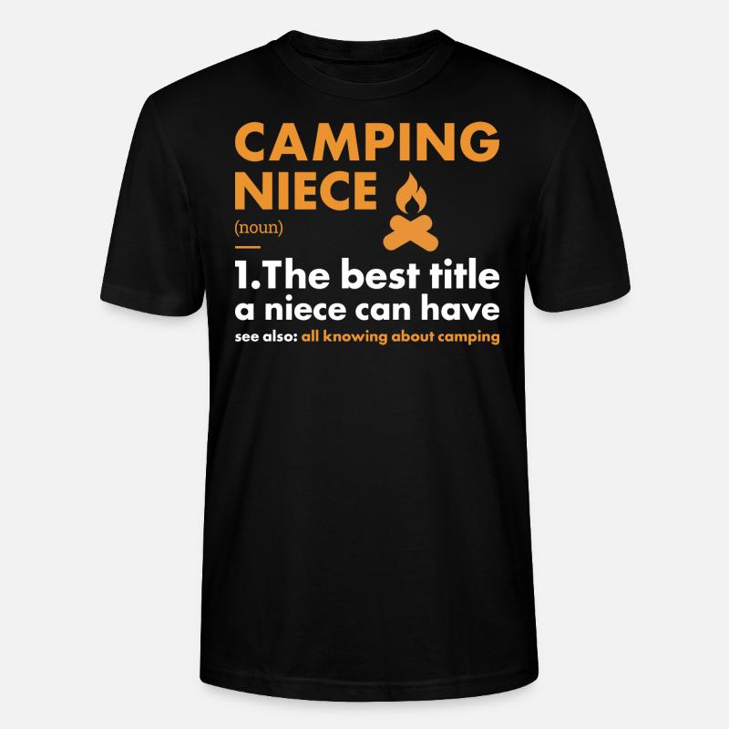 Camper Niece Definition Camping - Stanley/Stella Unisex Bio-T-Shirt CRAFTER - Schwarz