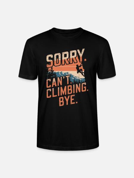 Klettern Freeclimbing felsklettern Spruch - Stanley/Stella Unisex Bio-T-Shirt CRAFTER - Schwarz
