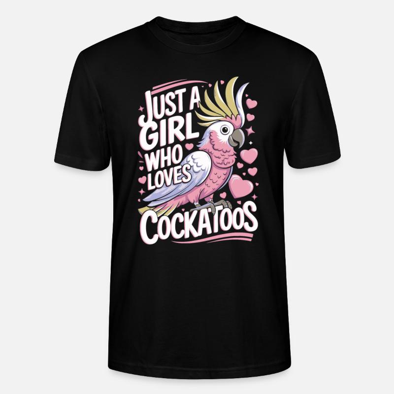 Kakadu lustiger Spruch - Stanley/Stella Unisex Bio-T-Shirt CRAFTER - Schwarz