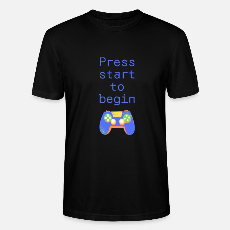 Press start to begin - Stanley/Stella Unisex Bio-T-Shirt CRAFTER - Schwarz