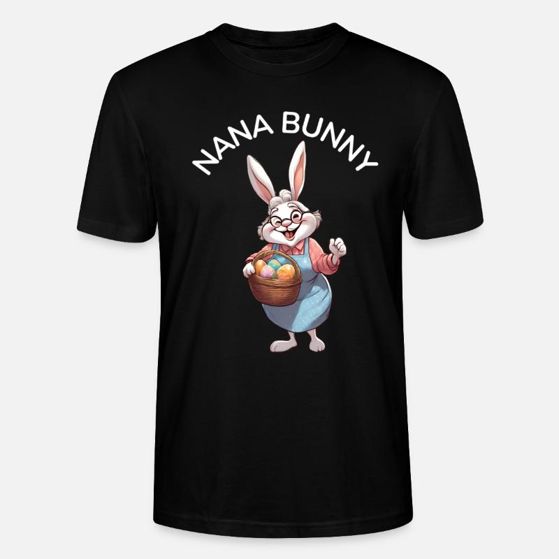 Hase Oma Osterhase Geschenkidee - Stanley/Stella Unisex Bio-T-Shirt CRAFTER - Schwarz