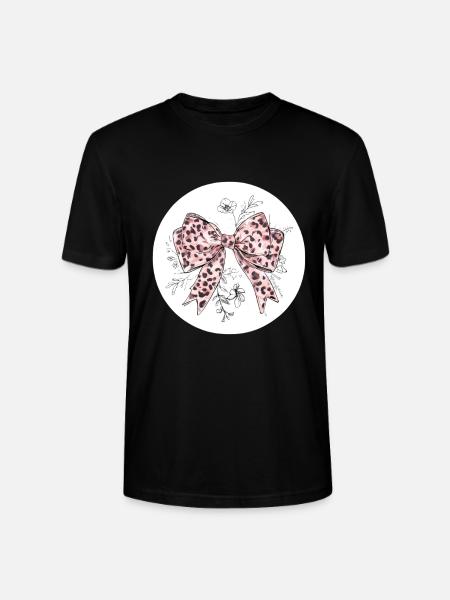 Bow Silk Satin Knot Gift - Stanley/Stella CRAFTER Unisex Organic T-Shirt - black