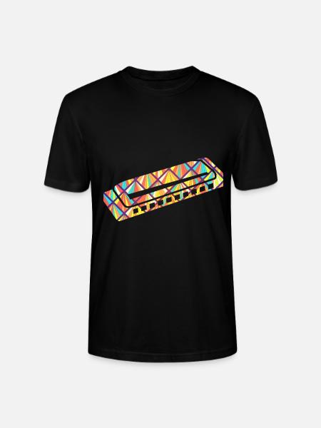 Harmonica Geometric - Stanley/Stella CRAFTER Unisex Organic T-Shirt - black