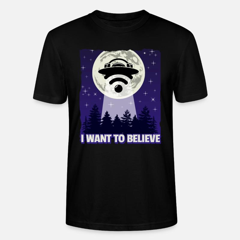 Ich möchte RSS glauben - Stanley/Stella Unisex Bio-T-Shirt CRAFTER - Schwarz