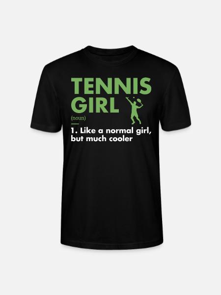 Sport Girl Definition Tennis - Stanley/Stella CRAFTER Unisex Organic T-Shirt - black
